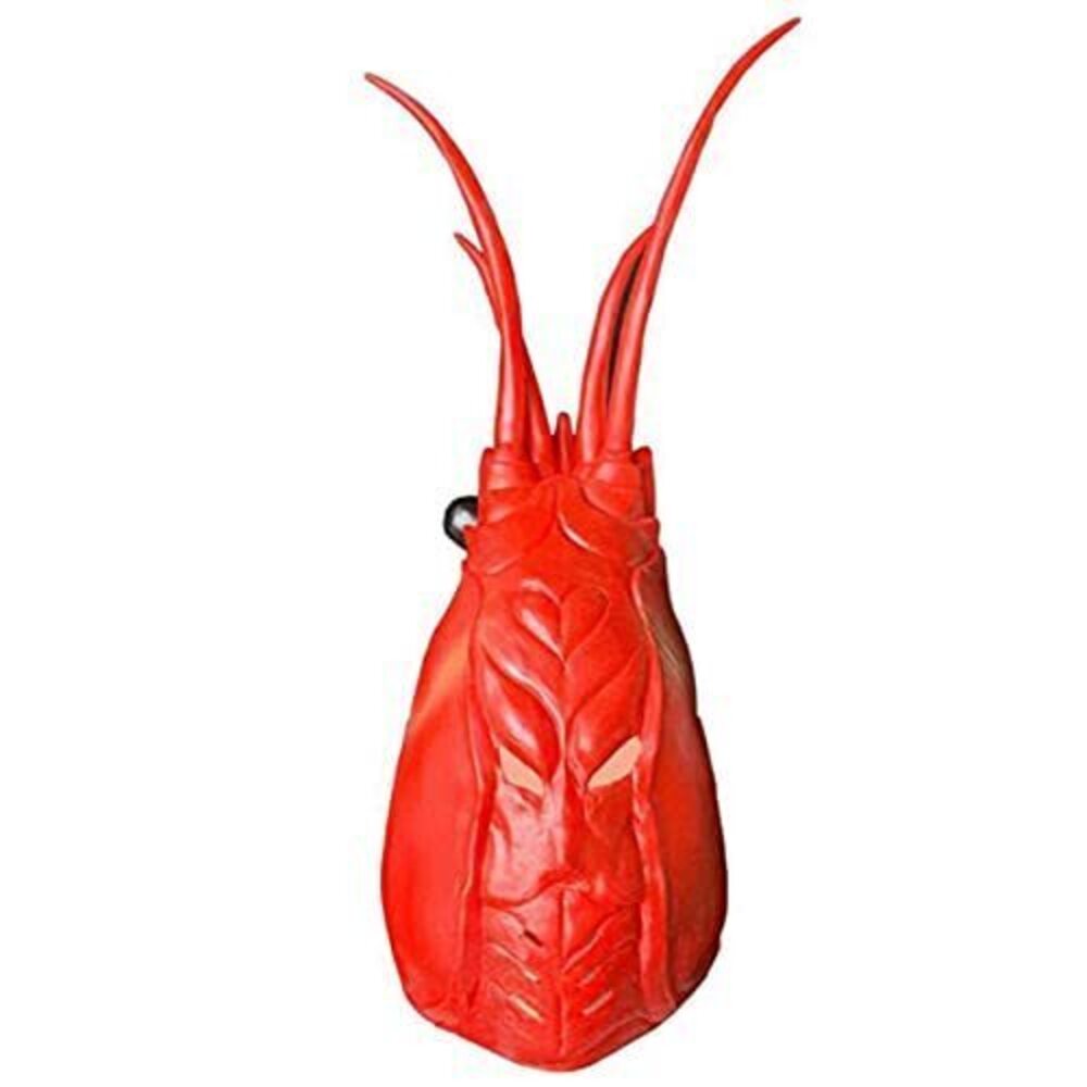 2495 Halloween Latex Lobster Headgear Shrimp Costume Carnival Mask Adult